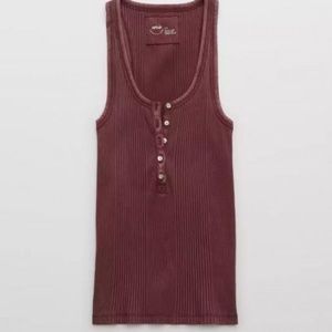 Aerie No BS Henley Tank Top